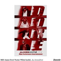 RED James Dore' Poster White backdrop