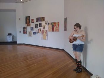 Performing at the Richard and Dolly Maass Gallery
