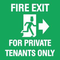 Fire Exit For Private Tenants Only by The Womb