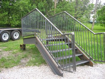 Stair-Platform-Railing Assembly (Chatham store)
