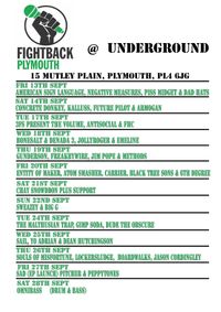 Fightback Plymouth: Jason Cordingley @ The Underground