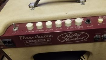 Rare Danelectro Nifty 100 amp with built in echo effect. One of 3 produced as samples, never in production.

