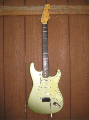 A beautiful 1964 Inca Silver Fender Stratocaster I sold for the widow of the original owner.
