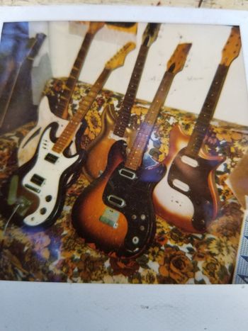 a mess of Paul Barth built guitars ca. 1960s purchased from the barn storage of Woody and Lena's Captone Music back in the 1990s.

