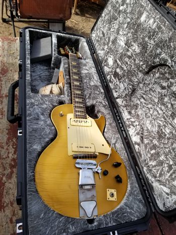 Les Paul's personal go-to modified early 1950s Gibson Les Paul. this was sent to me by the auction house several years ago for authentication and assessment pre-auction.
