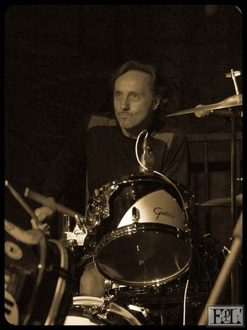 Dave Davidson on drums.
