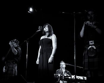 Jeania Stewart singing "Suo Gan". Photo by Mike Nolen.
