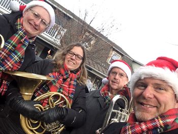 Trilogy Brass became a quartet at Christmas this year at Kitchen Kettle Village. October '19
