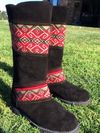 Handmade Andean Suede & Inka Fabric detailing 