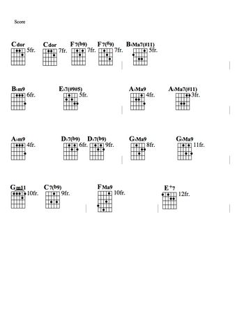 Recordame voicings from video

