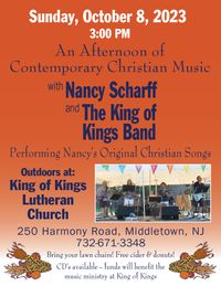 Outdoor Christian Concert- Nancy Scharff & The King of Kings Band