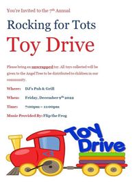 Rockin For Tots!! Toy Drive at Dj's Pub and Grill 