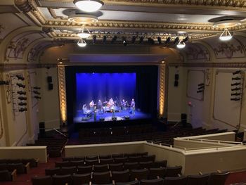 Sound check in the beautiful Mae Wilson Theatre in Moose Jaw
