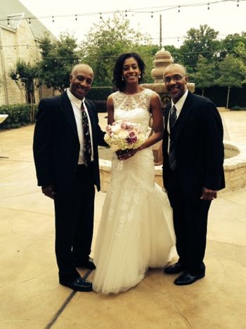 Darwin & Derwin after performing for the Gilbreath/Butler wedding reception at The Briscoe Manor in Richmond, TX

