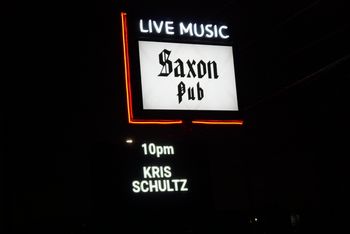 Saxon Pub Sign on February 7, 2023

