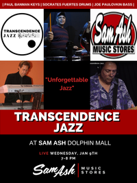 Transcendence Jazz at the Dolphin Mall Sam Ash Store