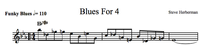 Blues For 4 (concert leadsheet)