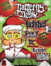 Patterns of DeChristmas FREE SHOW/TOY DRIVE @ The Railroad Inn 