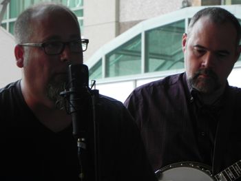 Jimmy and Rod Smith at Jimmy V's Showcase, Raleigh, NC, IBMA 2019
