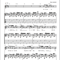 "Let's Just Stay in Bed"- Sheet Music