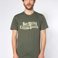 Bob Spring & The Calling Sirens T SHIRT - Green Beije