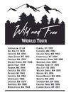 Wild and Free World Tour T-shirt - Limited Stock!