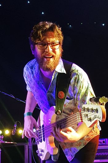 A happy chappy bass man at DogFest, Spirit of Speyside. Photo (c) Colin Hampden-White
