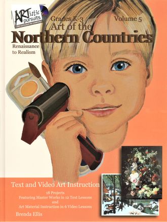 Front cover of ARTistic Pursuits art instruction book with dvds, Art of the Northern Countries, Vol. 5, Text and Video Art Instruction 18 projects