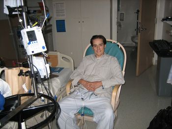 Paul waiting for a heart transplant in 2008
