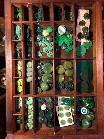 Green Plastic Buttons
