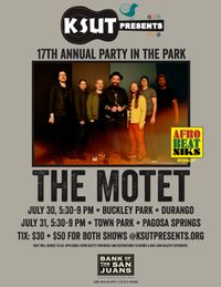 Afrobeatniks opens for the Motet at KSUT's Party in the Park
