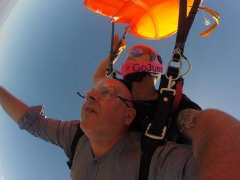 This is a skydive which took place over San Diego during summer. What a magnificent view (after the start to the jump!)
