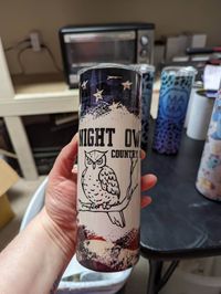 New! Night Owl Country Band 'Proud To Be American' Tumbler