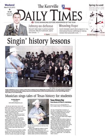 The Power of Story and Song... with a Texas History and Heritage focus...
