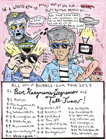 'All Out Of Bubblegum' Tour Poster w/ Tall Juan
