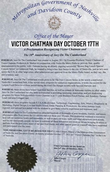 Victor Chatman Day in Nashville
