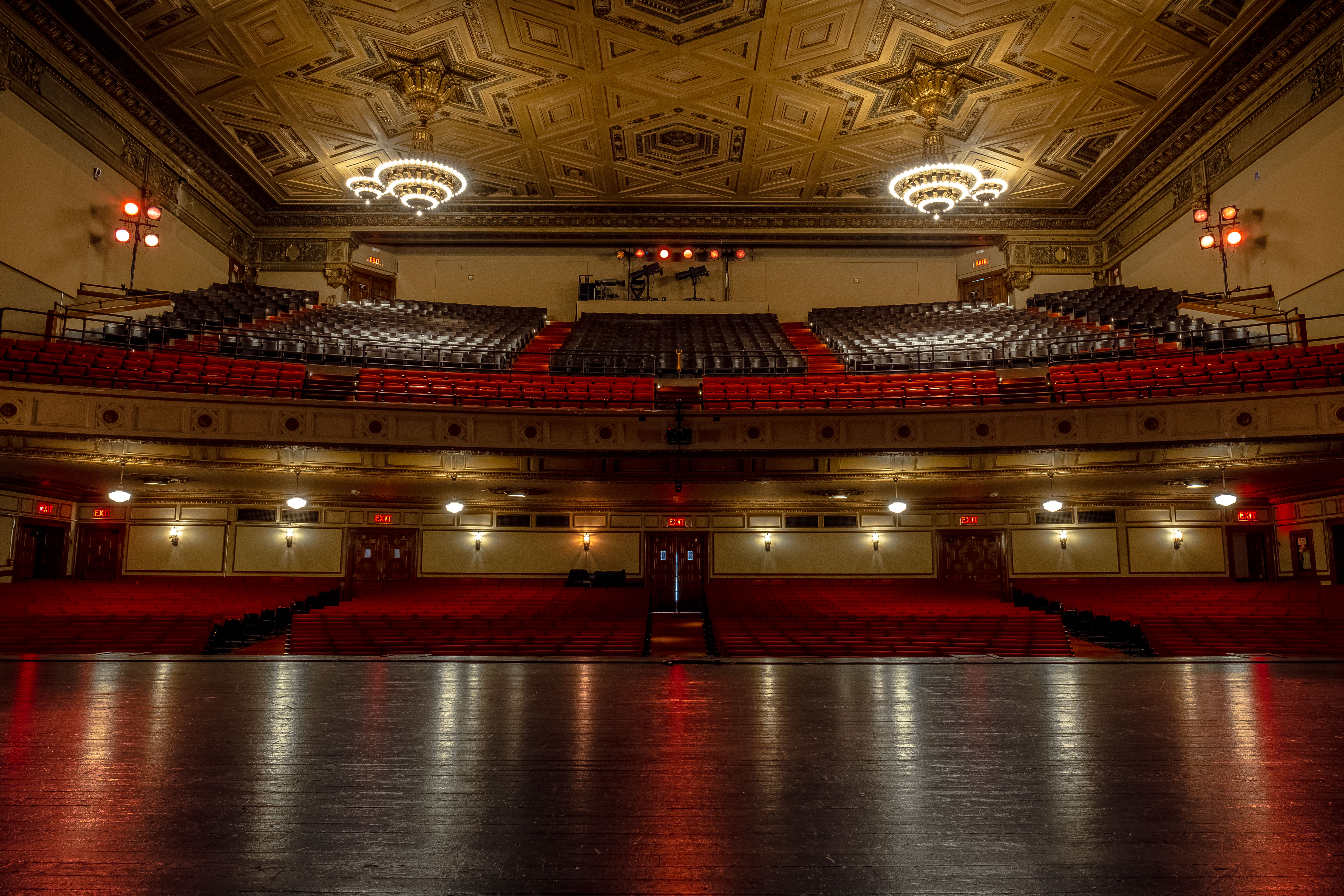 Sydney Goldstein Theater, San Francisco, California. View from the stage. photo by J Blackman, 2019