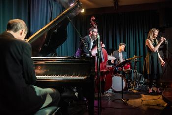 At Frankie's Jazz Club with Ray Gallon, Paul Rushka, Jesse Cahill, by Bruce McPherson
