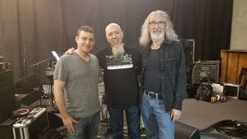 Left to Right:  JS, Jordan Rudess, Keith Wechsler
