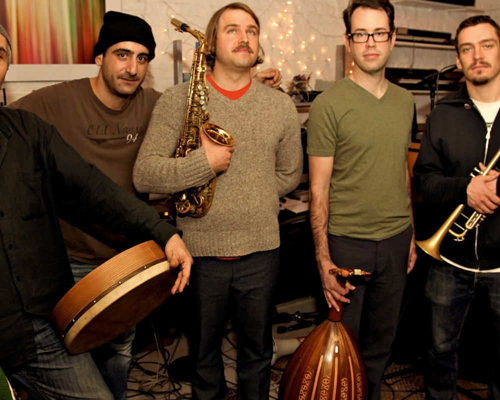 Nashaz - Arabic Jazz Band with oud, saxophone, trumpet, frame drum