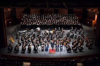 New Jersey Performing Arts Center, Beethoven's 9th Symphony with the New Jersey Symphony Orchestra conducted by Jacques Lacombe, photo by Fred Stucker
