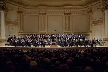 Carnegie Hall, Beethoven's 9th Symphony with the Berliner Philharmoniker conducted by Sir Simon Rattle, photo by Rob Davidson
