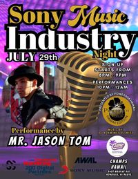 Sony Music Industry Night | Jason Tom - Official Site