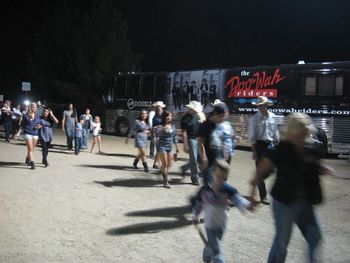 Let's start this pictorial at the Norco Rodeo as fans by the hundreds march in ...
