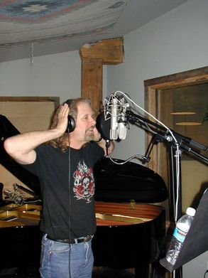 2006 - Recording in Nashville - Lindy doing a vocal track.
