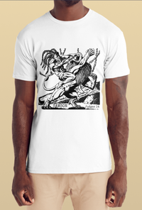 Samson & The Lion T-shirt for Men - White