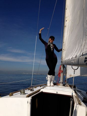 Aboard Lady Daye ~ My Yacht Sailing from LB to Marina Del Rey, CA.
