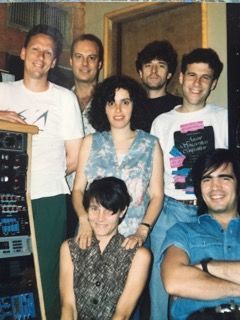 Rehearsing for The Tide with Shawn Colvin and band, 1990

