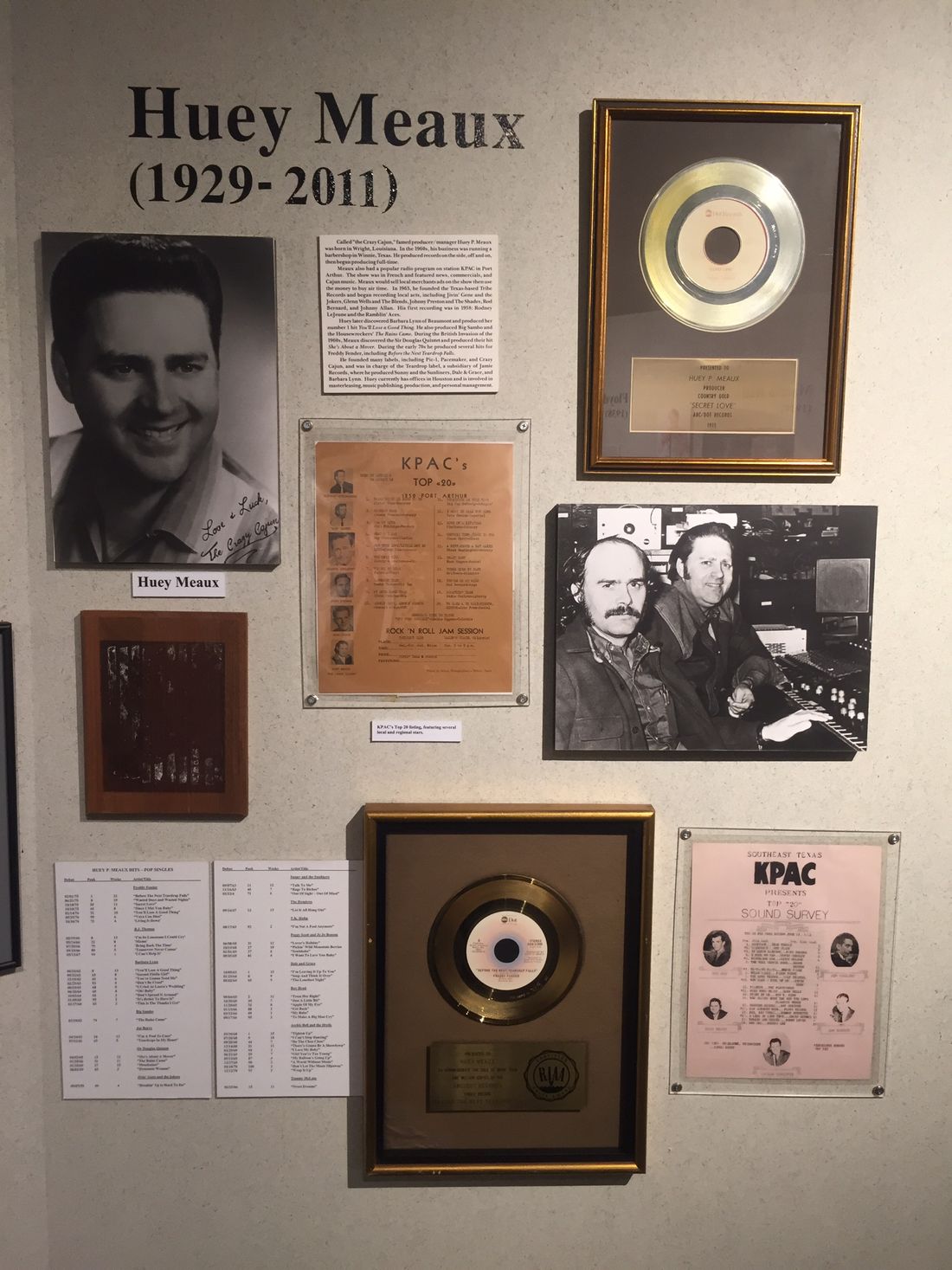 Huey Meaux - Record Producer and Music Publisher
