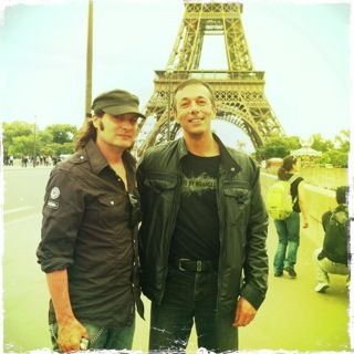 Bob Dee in Paris with Olivier Morin
